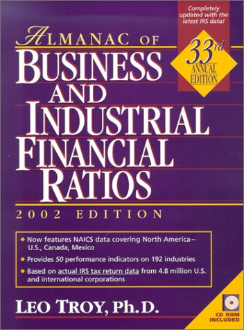 9780130423696: Almanac of Business and Industrial Financial Ratios 2002