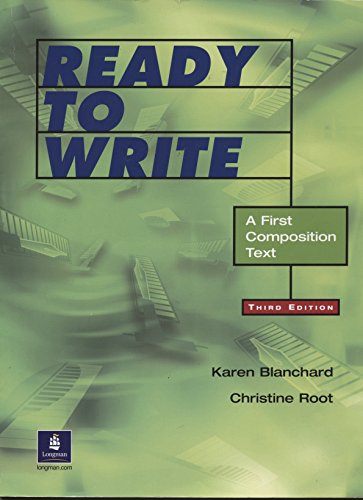 Imagen de archivo de Ready to Write: A First Composition Text, Third Edition a la venta por The Maryland Book Bank