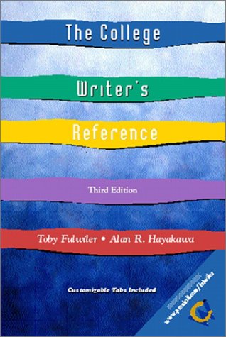 The College Writer's Reference and Companion Website Access Card (3rd Edition) (9780130429230) by Fulwiler, Toby; Hayakawa, Alan R.