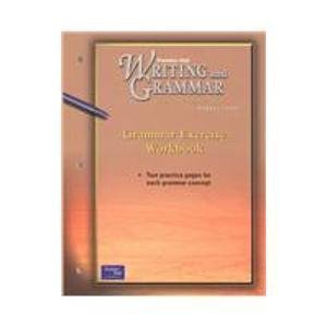 Stock image for PRENTICE HALL WRITING & GRAMMAR GRAMMAR EXERCISE WORKBOOK GRADE 6 2001C FIRST EDITION for sale by SecondSale