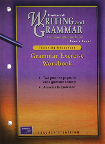 Immagine dell'editore per Writing and Grammar Communication in Action: Grammar Exercise Workbook, Bronze Level, Grade 7 (Teaching Resources) venduto da PAPER CAVALIER US