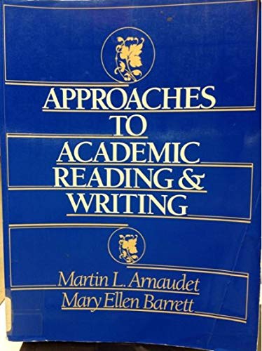 Stock image for Approaches to Academic Reading and Writing for sale by AwesomeBooks