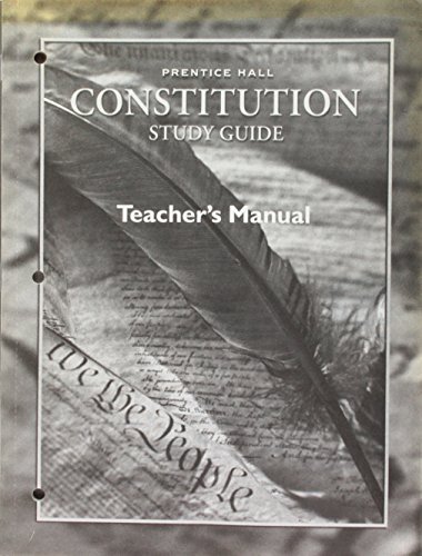 Imagen de archivo de Magruder's American Government Constitution Study Guide Teacher's Manual a la venta por Wonder Book