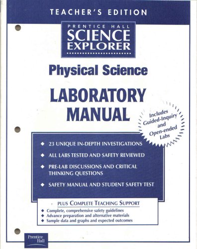 Stock image for Prentice Hall Science Explorer Physical Science Laboratory Manual, Teacher's Edition for sale by BookHolders
