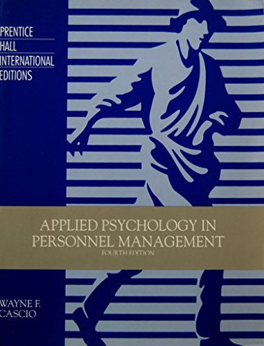 9780130442642: Applied Psychology in Personnel Management
