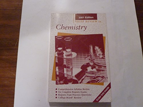 Stock image for Brief Review in Chemistry 2001 for sale by The Yard Sale Store