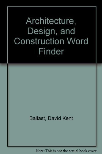 9780130443977: Architecture, Design and Construction Word Finder