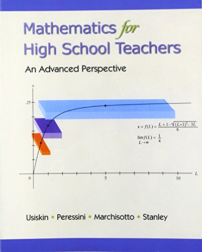Beispielbild fr Mathematics for High School Teachers : An Advanced Perspective zum Verkauf von Better World Books