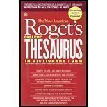 Stock image for The New American Roget's College Thesaurus in Dictionary Form for sale by BookHolders