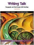 Beispielbild fr Writing Talk: Paragraphs and Short Essays with Readings (Instructor's Edition) zum Verkauf von ThriftBooks-Dallas