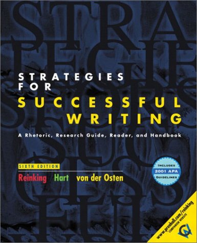 9780130452924: Strategies for Successful Writing with 2001 APA Guidelines