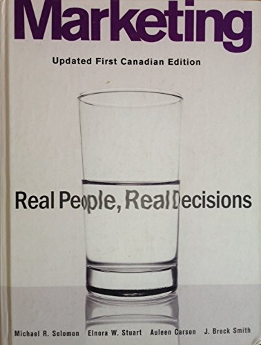 Stock image for Marketing : Real People, Real Decisions for sale by Better World Books