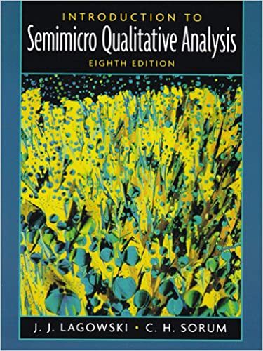 Beispielbild fr Introduction to Semimicro Qualitative Analysis zum Verkauf von SecondSale