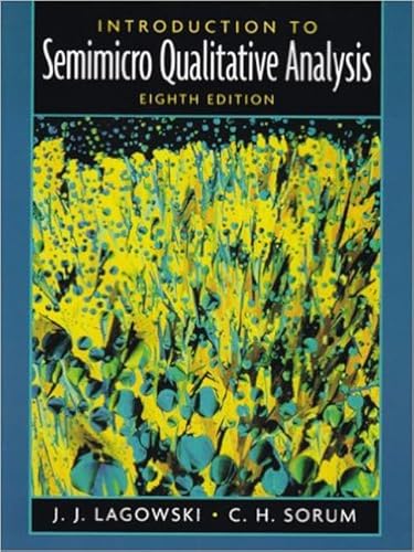 9780130462169: Introduction to Semimicro Qualitative Analysis
