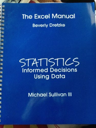 Stock image for Statistics: Excel Guide: Informed Decisions Using Data for sale by dsmbooks