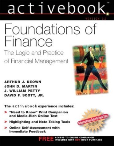 Imagen de archivo de Foundations of Finance: The Logic and Practice of Financial Management : Activebook Version 2.0 a la venta por HPB-Red