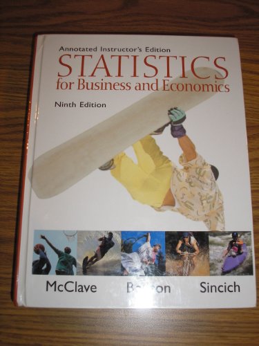 Imagen de archivo de Statistics for Business and Economics a la venta por ThriftBooks-Dallas