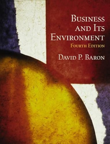 9780130470645: Business and Its Environment
