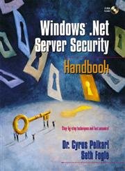 9780130477262: Windows .Net Server Security Handbook