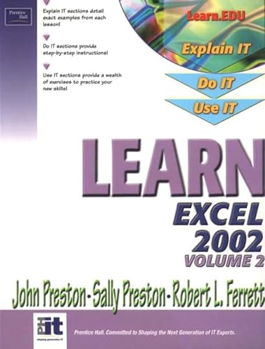 9780130478269: Learn Excel 2002 (Volume II)