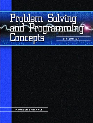 9780130482686: Problem Solving and Program Concepts: United States Edition