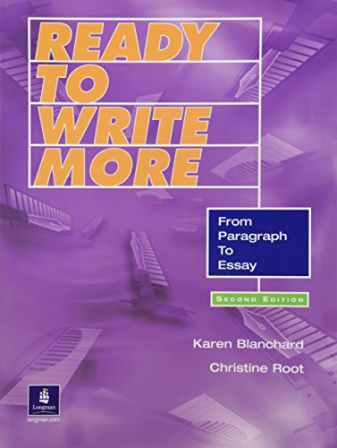 Imagen de archivo de Ready to Write More: From Paragraph to Essay a la venta por More Than Words