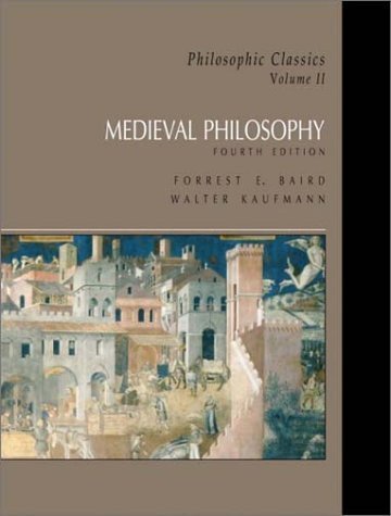 Stock image for Philosophic Classics Vol. II : Medieval Philosophy for sale by Better World Books