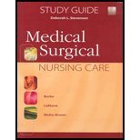 Imagen de archivo de Study Guide to Accompany Medical-Surgical Nursing Care a la venta por HPB-Red