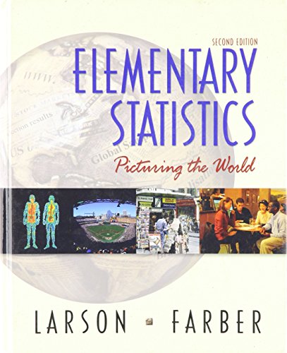 Beispielbild fr Elementary Statistics, Picturing The World, Second Edition: Student Text With Factory Sealed CD-ROM (2003 Copyright) zum Verkauf von ~Bookworksonline~