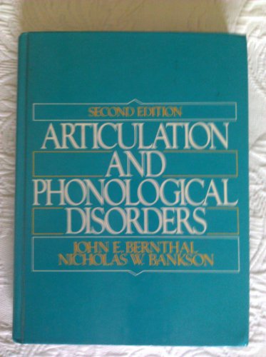 Beispielbild fr Articulation and Phonological Disorders zum Verkauf von Better World Books