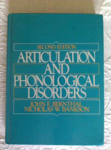 Stock image for Articulation and Phonological Disorders for sale by Better World Books