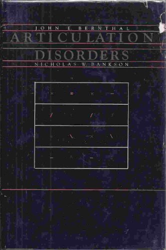Imagen de archivo de Articulation Disorders a la venta por Bingo Used Books