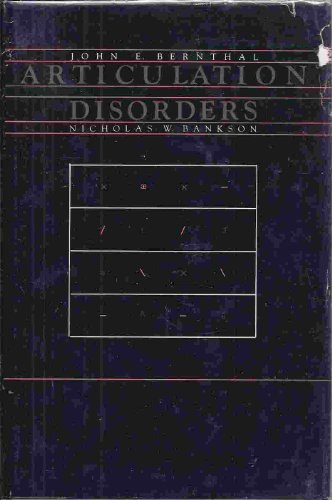 9780130490728: Articulation disorders