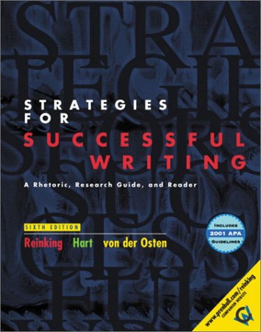 Beispielbild fr Strategies for Successful Writing, Brief with 2001 APA Guidelines (6th Edition) zum Verkauf von Cronus Books