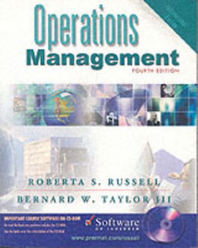 Beispielbild fr Operations Management : (International Edition) With CD-ROM. zum Verkauf von Kloof Booksellers & Scientia Verlag