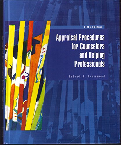 Beispielbild fr Appraisal Procedures for Counselors and Helping Professionals zum Verkauf von Better World Books