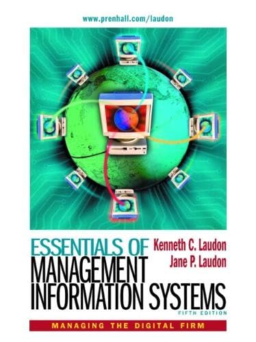 9780130495426: Essentials of Management Information Systems (International Edition)