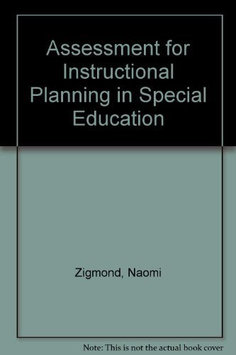 Imagen de archivo de Assessment for Instructional Planning in Special Education a la venta por Wonder Book