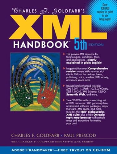 Stock image for Charles F.Goldfarbs XML Handbook (Charles F. Goldfarb Definitive XML Series) for sale by AwesomeBooks