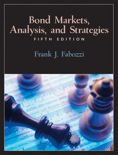 Beispielbild fr Bond Markets: Analysis and Strategies: United States Edition zum Verkauf von WorldofBooks