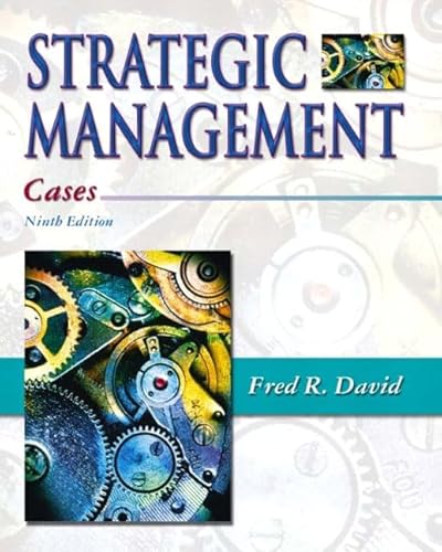 9780130497956: Strategic Management: Cases: United States Edition