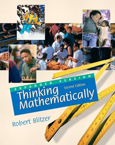 Stock image for Thinking Mathematically (Expanded 2nd Edition) for sale by HPB-Red