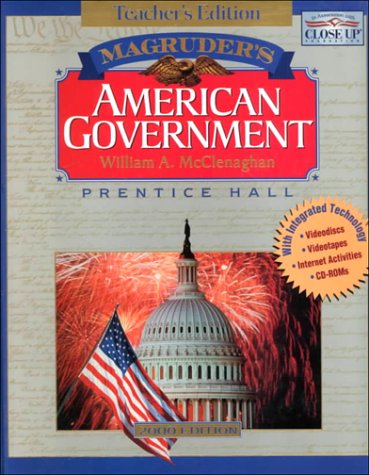 Imagen de archivo de Magruder's American Government, Teacher's Edition a la venta por HPB-Red