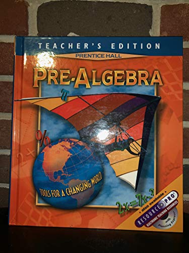 Stock image for Pre-Algebra: Tools for a Changing World, Teacher's Edition for sale by ThriftBooks-Dallas