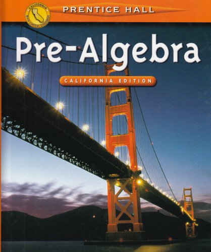 Stock image for Pre-Algebra: California Edition for sale by HPB-Red