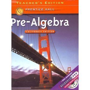 Pre-algebra California Teacher's Edition (9780130504876) by Davison