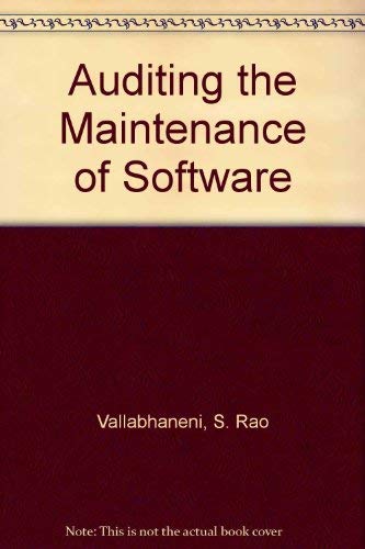 Stock image for Auditing the Maintenance of Software for sale by Bingo Books 2