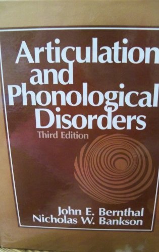 Beispielbild fr Articulation and Phonological Disorders zum Verkauf von Wonder Book