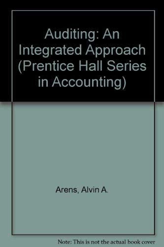 Imagen de archivo de Auditing, an Integrated Approach (Prentice Hall Series in Accounting) a la venta por Books From California