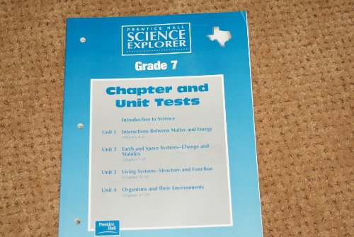 9780130538000: Prentice Hall Science Explorer Grade 7 Chapter and Unit Tests